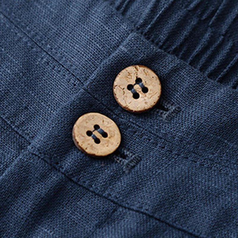 Pantaloni da donna a gamba larga con tasche e design semplice a cerniera, ispirati al modello Buddha Stones, per l'estate. - image 57