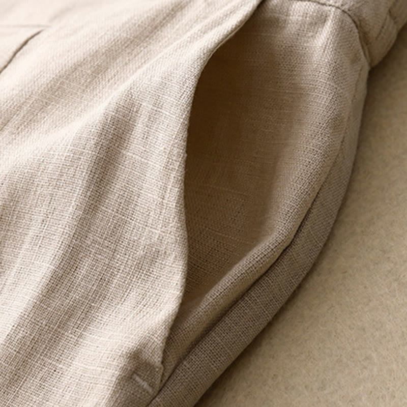 Pantaloni da donna a gamba larga con tasche e design semplice a cerniera, ispirati al modello Buddha Stones, per l'estate. - image 47