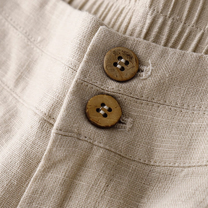Pantaloni da donna a gamba larga con tasche e design semplice a cerniera, ispirati al modello Buddha Stones, per l'estate. - image 45