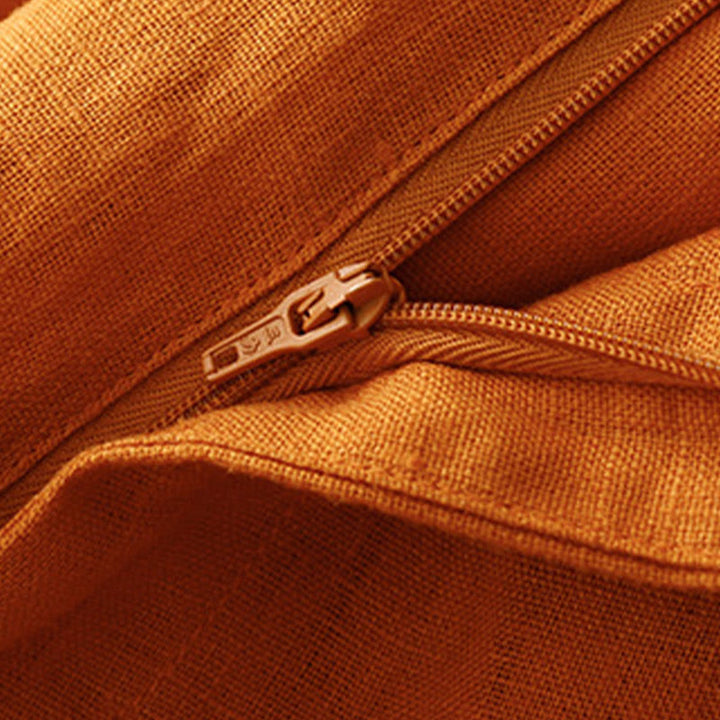 Pantaloni da donna a gamba larga con tasche e design semplice a cerniera, ispirati al modello Buddha Stones, per l'estate. - image 24