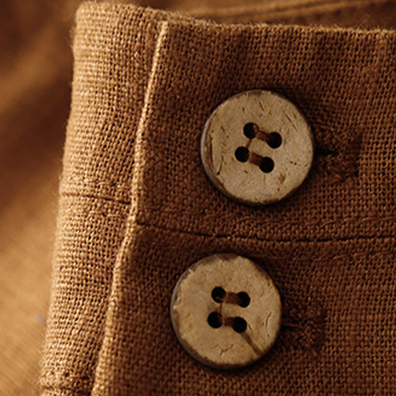 Pantaloni da donna a gamba larga con tasche e design semplice a cerniera, ispirati al modello Buddha Stones, per l'estate. - image 33