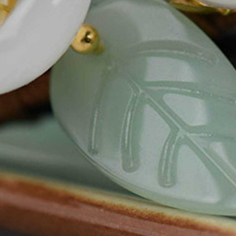 Buddha Stones Grano Legno Liuli Magnolia Fiori Perla Protezione Forcina