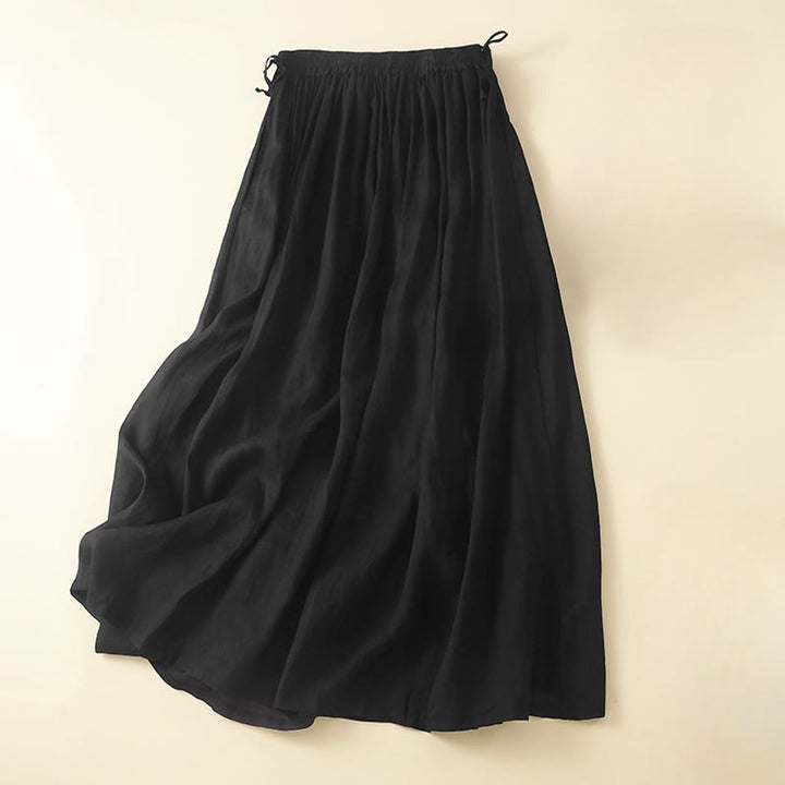 Gonna da donna con elastico in vita e lacci semplici Buddha Stones con tasche - Nero - US8-10, UK/AU12-14, EU40-42 (2XL) - image 16