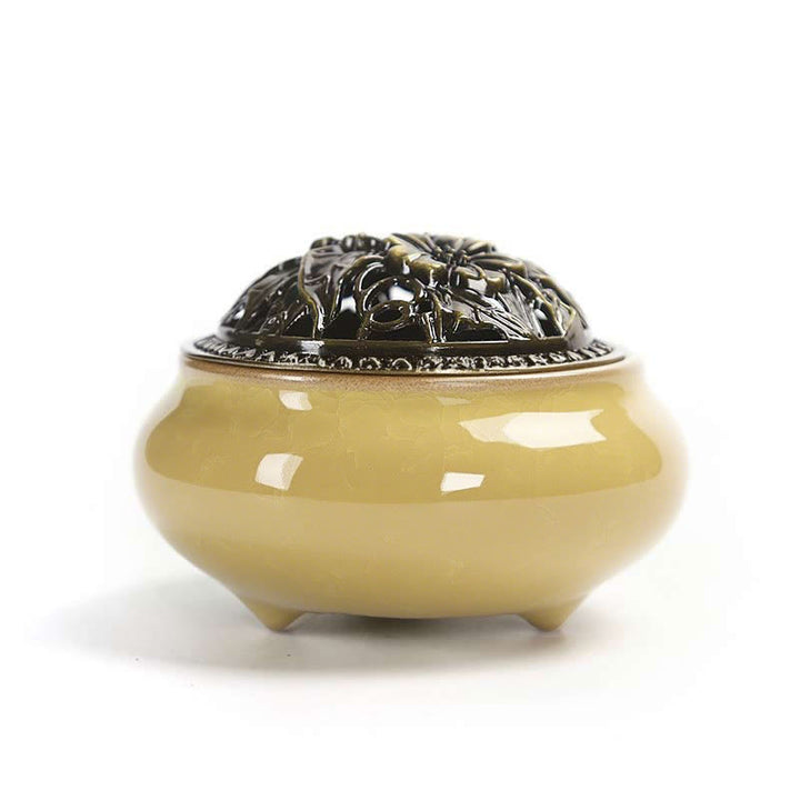 Buddha Stones Bruciatore di incenso in ceramica colorata