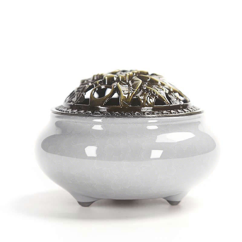 Buddha Stones Bruciatore di incenso in ceramica colorata