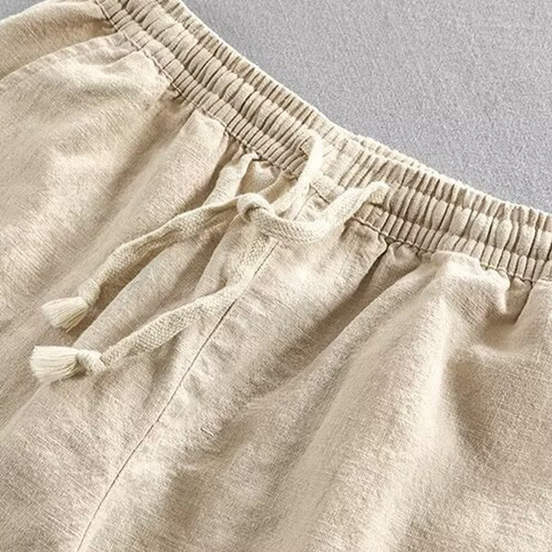 Pantaloncini da uomo in cotone con coulisse e elastico in vita con tasche Buddha Stones - image 14
