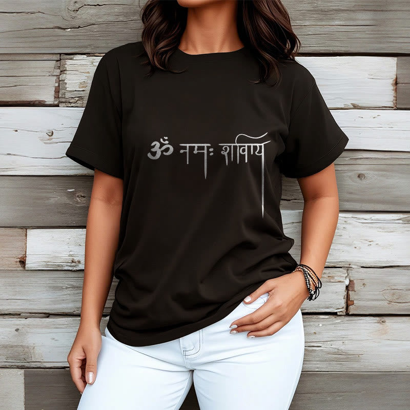 T-shirt con maglietta Buddha Stones in sanscrito Namah Shivaya - image 3