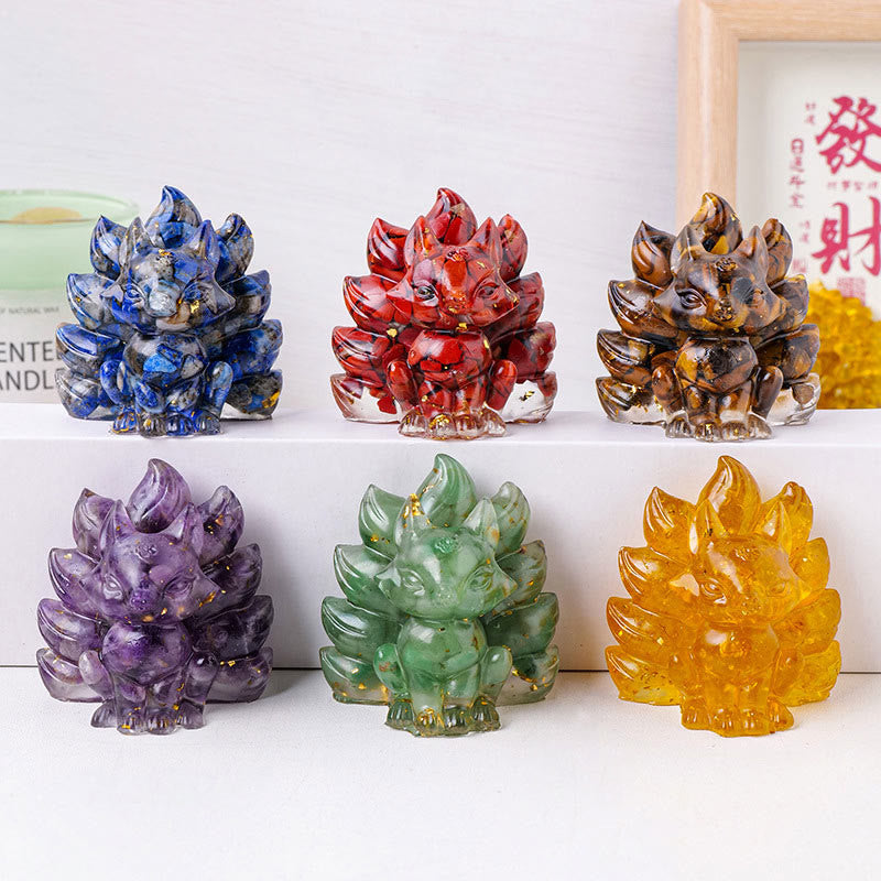 Buddha Stones piccole, varie pietre, quarzo fragola, ametista, avventurina verde, volpe a nove code, guarigione, decorazione per la casa - image 29