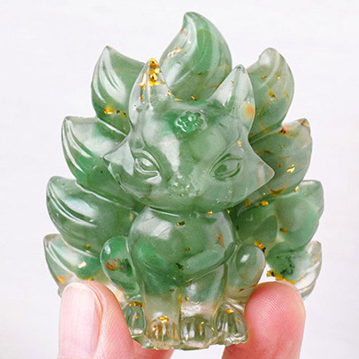 Buddha Stones piccole, varie pietre, quarzo fragola, ametista, avventurina verde, volpe a nove code, guarigione, decorazione per la casa - image 9