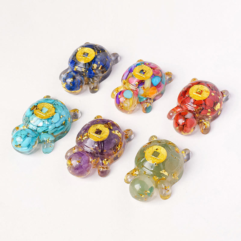 Buddha Stones, piccole, varie, cristalli, avventurina verde, ametista, tartaruga, monete di rame, portafortuna, decorazione per la casa - image 22
