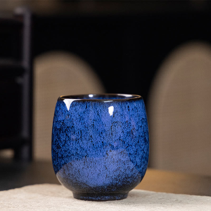 Tazza da tè in ceramica Kung Fu, realizzata a mano in Cina, realizzata con Buddha Stones e adattata al forno Jianzhan, 150 ml