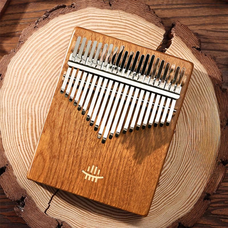 Buddha Stones Kalimba 21 tasti pianoforte a pollice in acacia e acero, legno di sapele, pianoforte portatile per dita