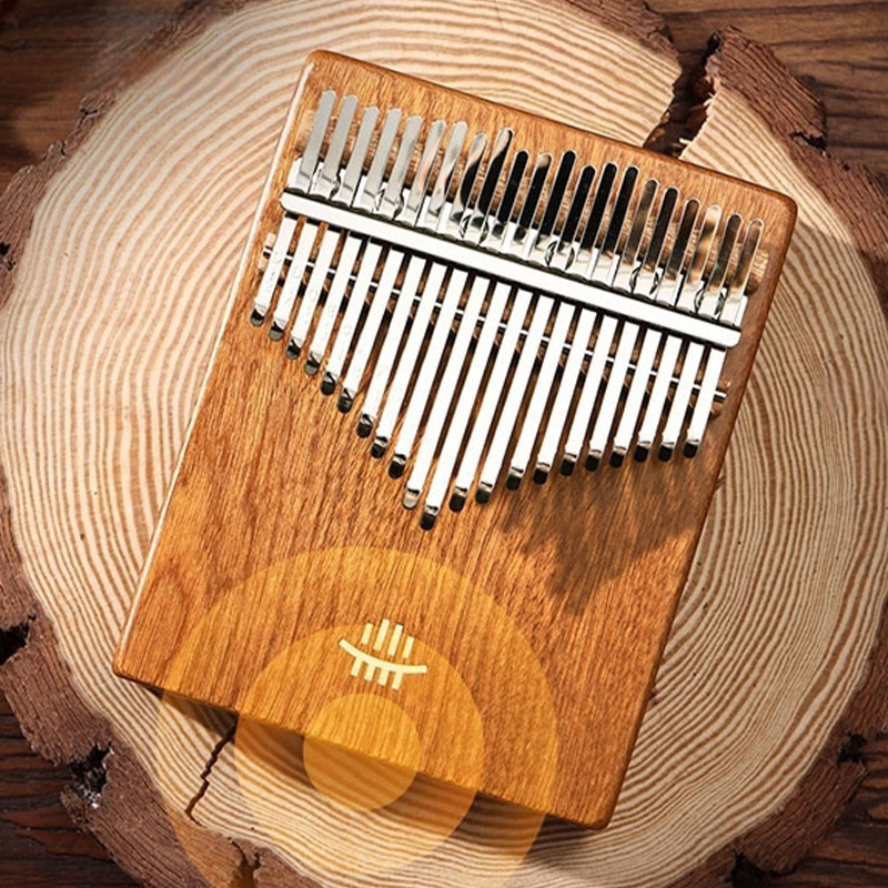 Buddha Stones Kalimba 21 tasti pianoforte a pollice in acacia e acero, legno di sapele, pianoforte portatile per dita