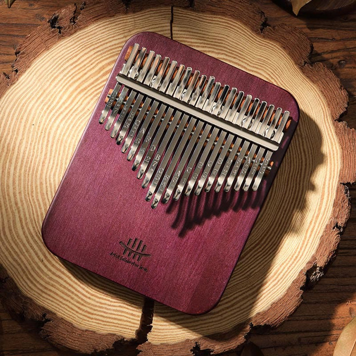 Buddha Stones Kalimba 21 tasti pianoforte a pollice Peltogyne Wood pianoforte portatile per dita