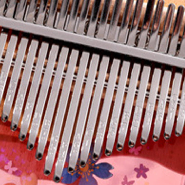 Buddha Stones Kalimba 17/21 tasti pianoforte a pollice in legno di faggio rosa ciliegio pianoforte a dita portatile