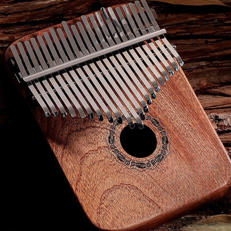 Buddha Stones Kalimba 21 tasti pianoforte a pollice in legno di sandalo giallo pianoforte portatile per dita