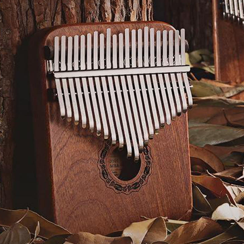Buddha Stones Kalimba 21 tasti pianoforte a pollice in legno di sandalo giallo pianoforte portatile per dita