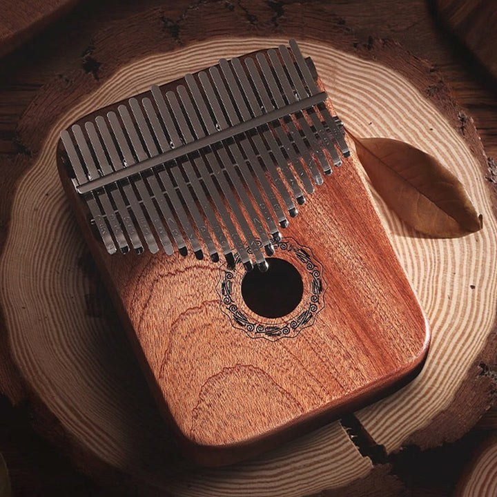 Buddha Stones Kalimba 21 tasti pianoforte a pollice in legno di sandalo giallo pianoforte portatile per dita