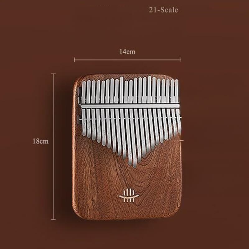 Buddha Stones Kalimba 21 tasti pianoforte a pollice in legno di sandalo giallo pianoforte a dita portatile retrò