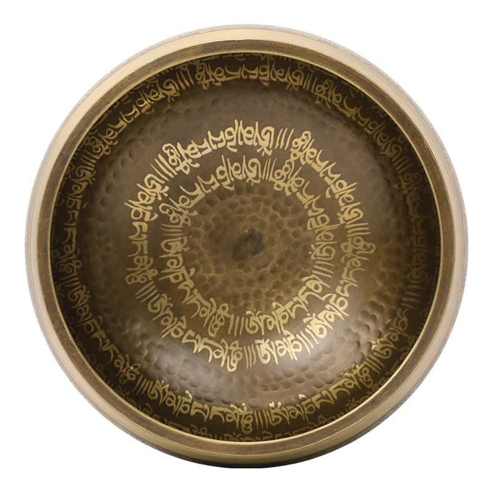 Buddha Stones Ciotola sonora artigianale con motivi biblici per guarigione e meditazione. Set di ciotole sonore. - image 13