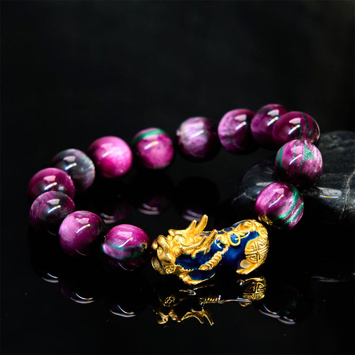 Braccialetto di guarigione positiva PiXiu con salice marino colorato Buddha Stones che cambia colore - image 6