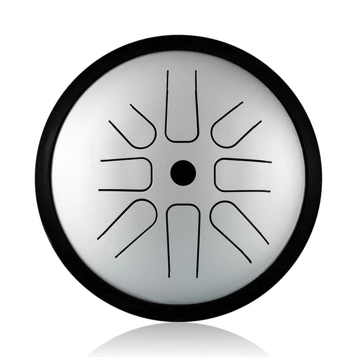 Kit di batteria per meditazione yoga con tamburo in acciaio per lingua Buddha Stones, 8 note, strumento a percussione da 6 pollici