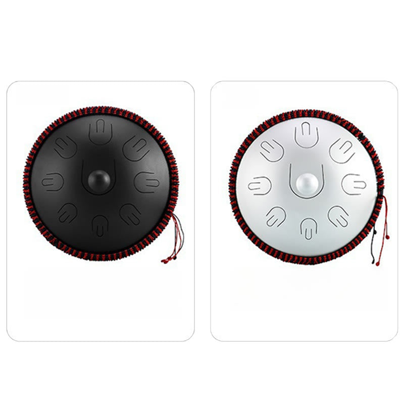Kit per meditazione yoga con tamburo in acciaio Buddha Stones, 9 note, strumento handpan da 15 pollici - image 15