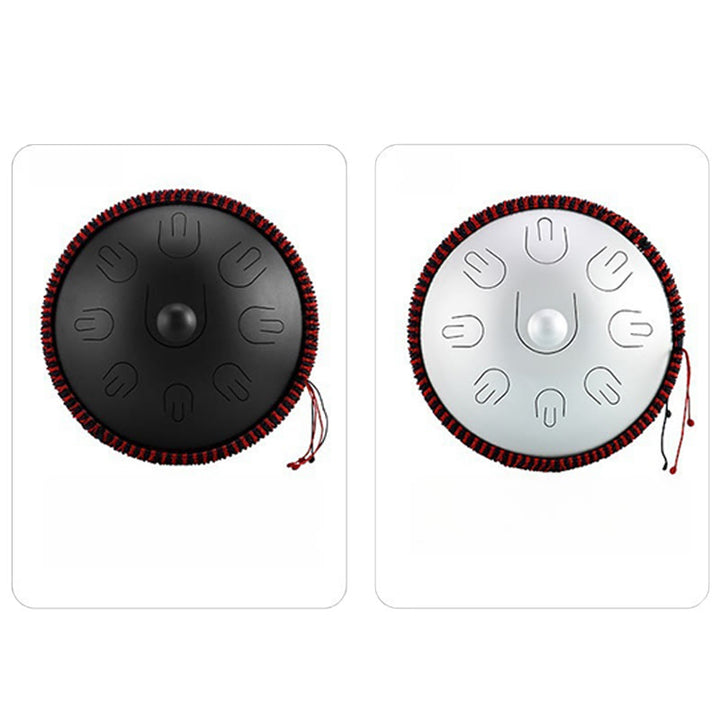 Kit per meditazione yoga con tamburo in acciaio Buddha Stones, 9 note, strumento handpan da 15 pollici - image 15