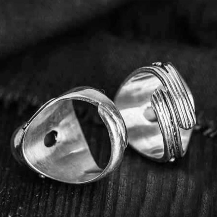 Anello regolabile con pietra di luna naturale in argento sterling 925 fatto a mano con Buddha Stones - image 15