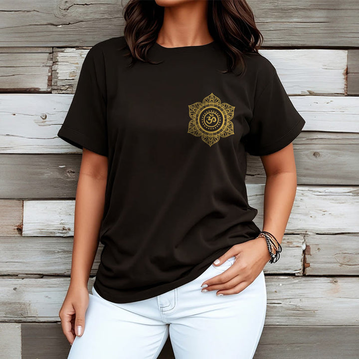 Maglietta con Buddha Stones Golden Mandala OM - image 6