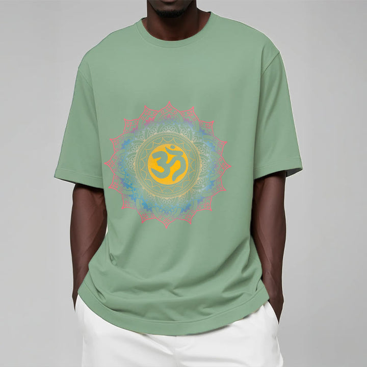Maglietta con motivo Mandala OM Buddha Stones in sfumatura di colore - image 15