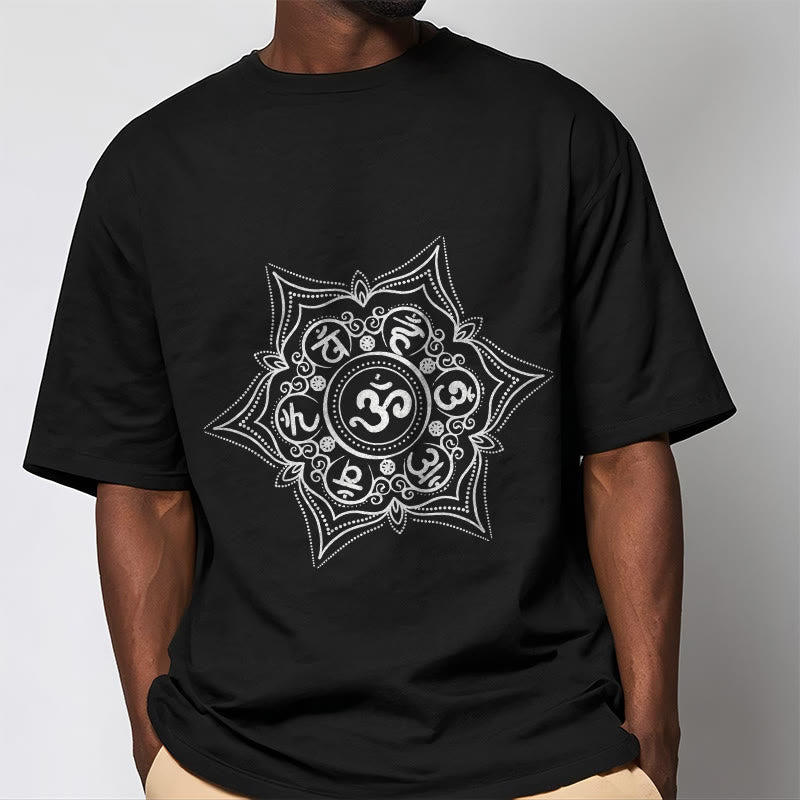 T-shirt Buddha Stones Mandala Om Mani Padme Hum Tee - image 4