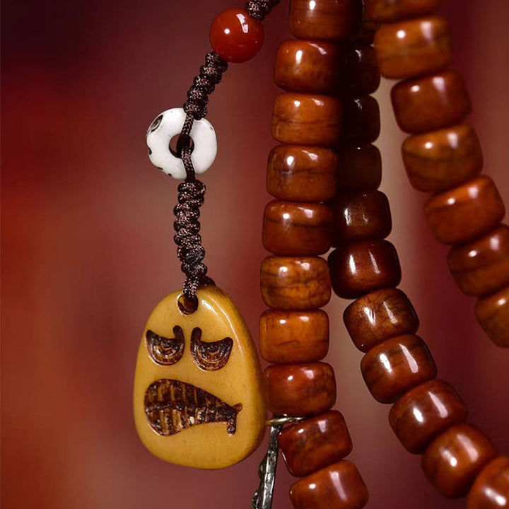 Buddha Stones Tibet 108 Perle Perle d'osso Perle Dzi Forza Mala
