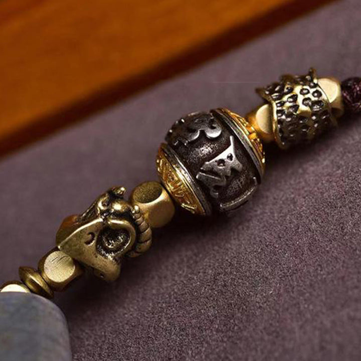 Ciondolo con collana di protezione Om Mani Padme Hum con Buddha Stones Tibet Dzi - image 3