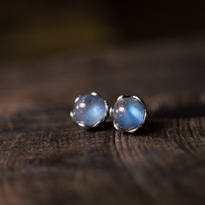 Buddha Stones in argento sterling 925 con pietra di luna positiva - image 1