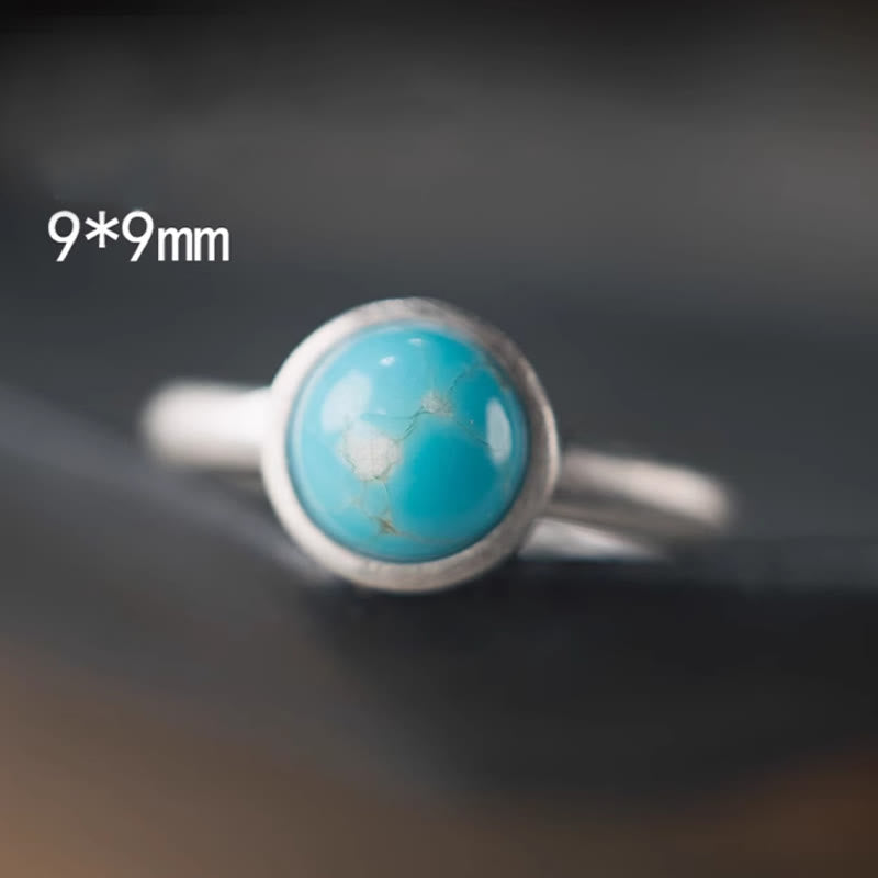 Anello regolabile con bilanciamento in argento sterling 925 naturale, lapislazzuli, turchese Buddha Stones - image 8