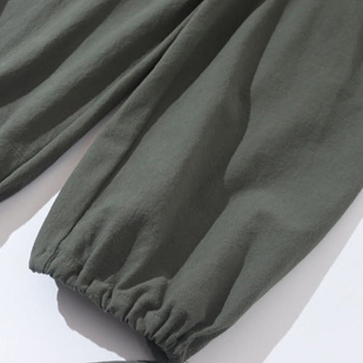 Set di 2 pezzi di tuta da uomo in cotone e lino con bottoni a rana, camicia e pantaloni con tasche, per meditazione, Buddha Stones - image 11