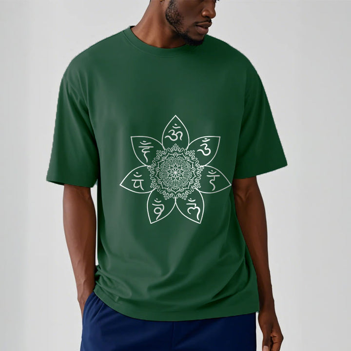 T-shirt con Buddha Stones Mandala Om Mani Padme Hum - image 1