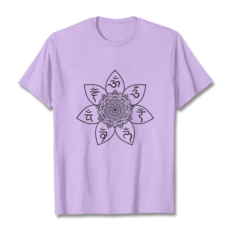 T-shirt con Buddha Stones Mandala Om Mani Padme Hum - Prugna - 2XL - image 16