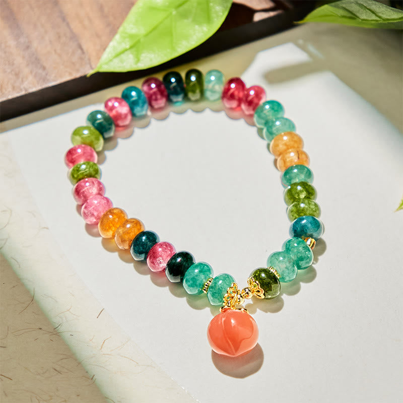 Bracciale Buddha Stones Tormalina Agata Yanyuan Pesca Positiva