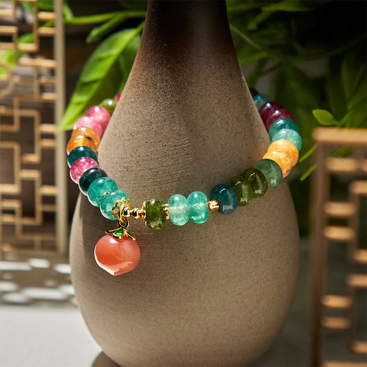 Bracciale Buddha Stones Tormalina Agata Yanyuan Pesca Positiva