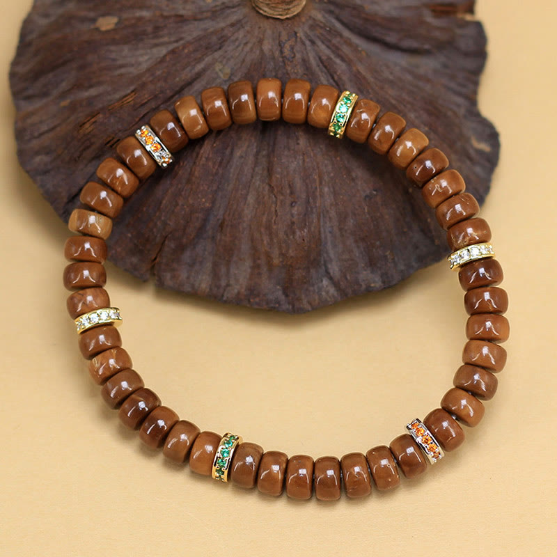 Braccialetto di protezione e fortuna con semi di Kuka Buddha Stones - Kuka Seed (circonferenza del polso: 15-17 cm) - image 1
