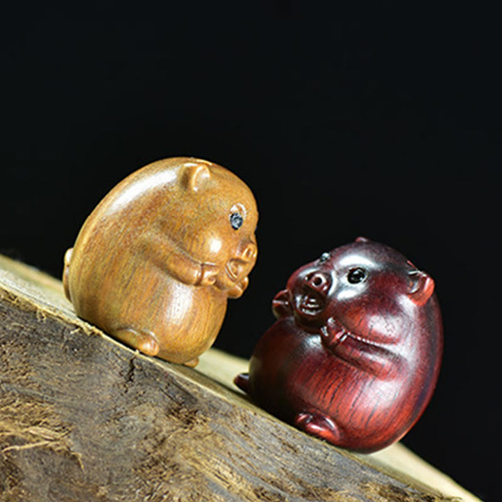 Buddha Stones, Sandalo verde, Piccola foglia, Sandalo rosso, Carino maialino, Animali, Decorazione positiva - image 19