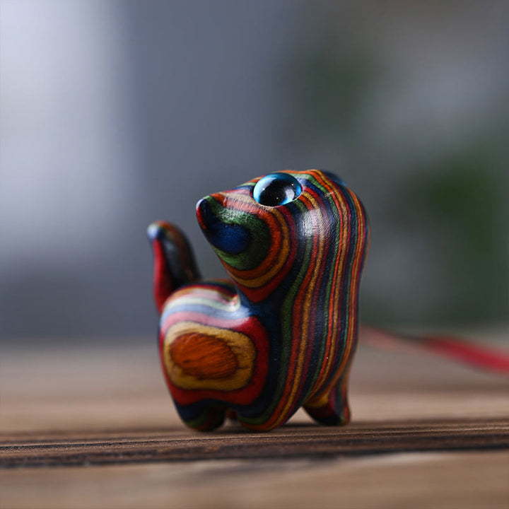 Buddha Stones, eucalipto arcobaleno, simpatici animali da gatto, decorazione calma - image 1