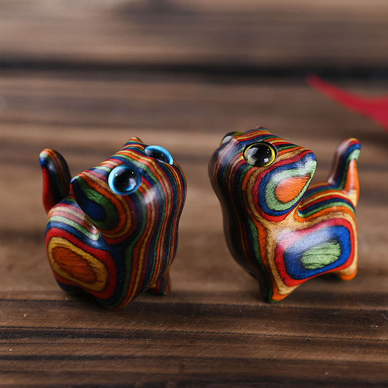 Buddha Stones, eucalipto arcobaleno, simpatici animali da gatto, decorazione calma - image 8