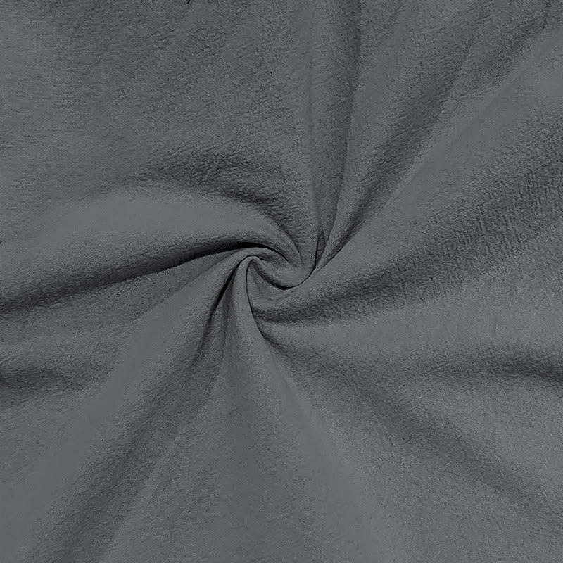 Pantaloni cargo da uomo in lino tinta unita con coulisse e tasche Buddha Stones - image 21
