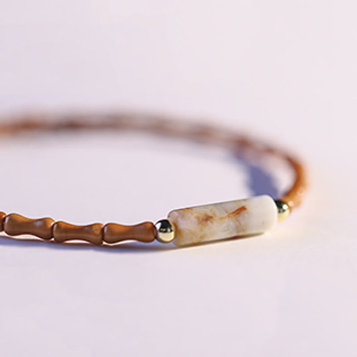 Bracciale della pace con noccioli di oliva ultra-fini Buddha Stones - image 7