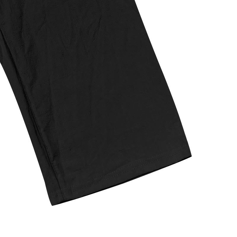 Pantaloni da uomo in cotone con tasche, coulisse e bottoni tinta unita con Buddha Stones - image 13