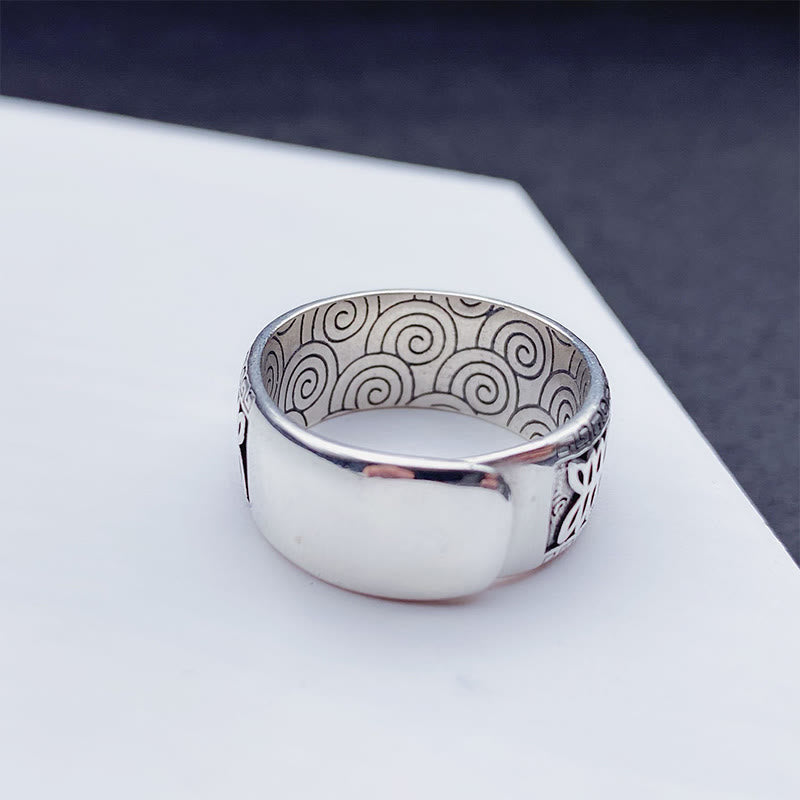 Anello regolabile in rame con Buddha Stones Om Mani Padme Hum - image 10