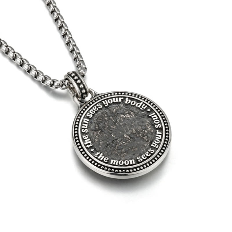 Collana con ciondolo in rame con simbolo Yin Yang Buddha Stones serpente, simbolo della ricchezza - image 3